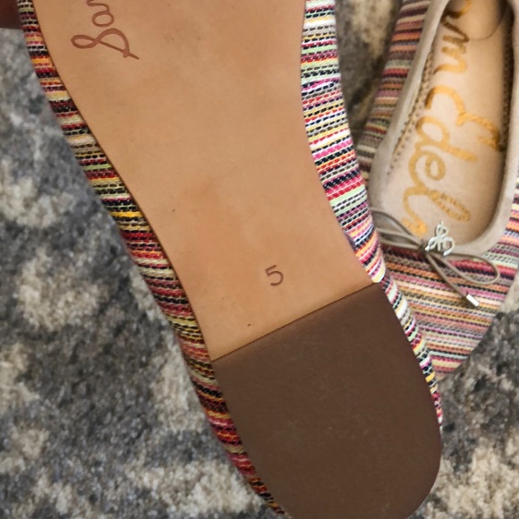 SAM EDELMAN Felicia Striped Ballet Flats In Bright - Picture 4 of 7